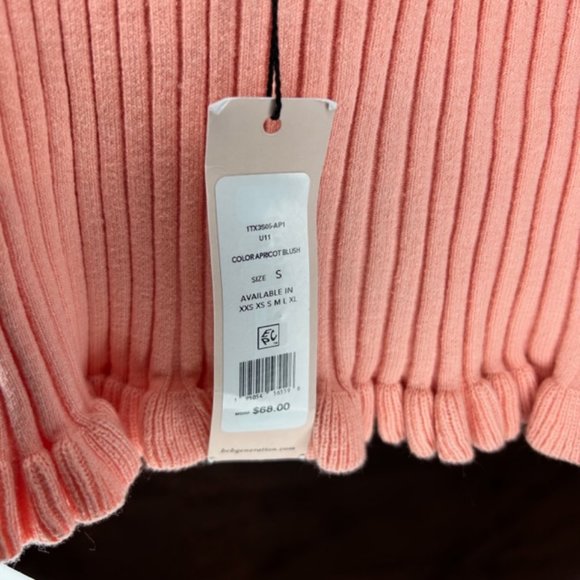 BCBG Generation Rib Ruffle Top - Picture 3 of 3